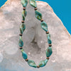Beaded Aqua Twist Glass Necklace - Neqromance