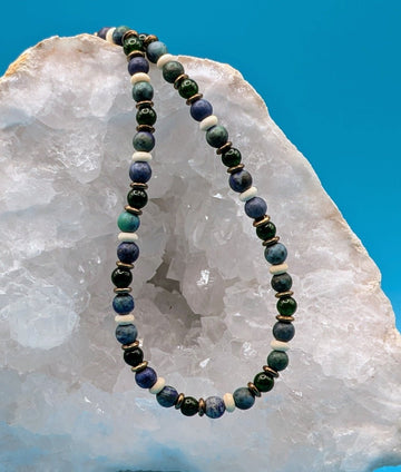 GMN5032 Green Jade and Dumorite - Neqromance