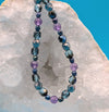 Amethyst & Teal glass beads - Neqromance