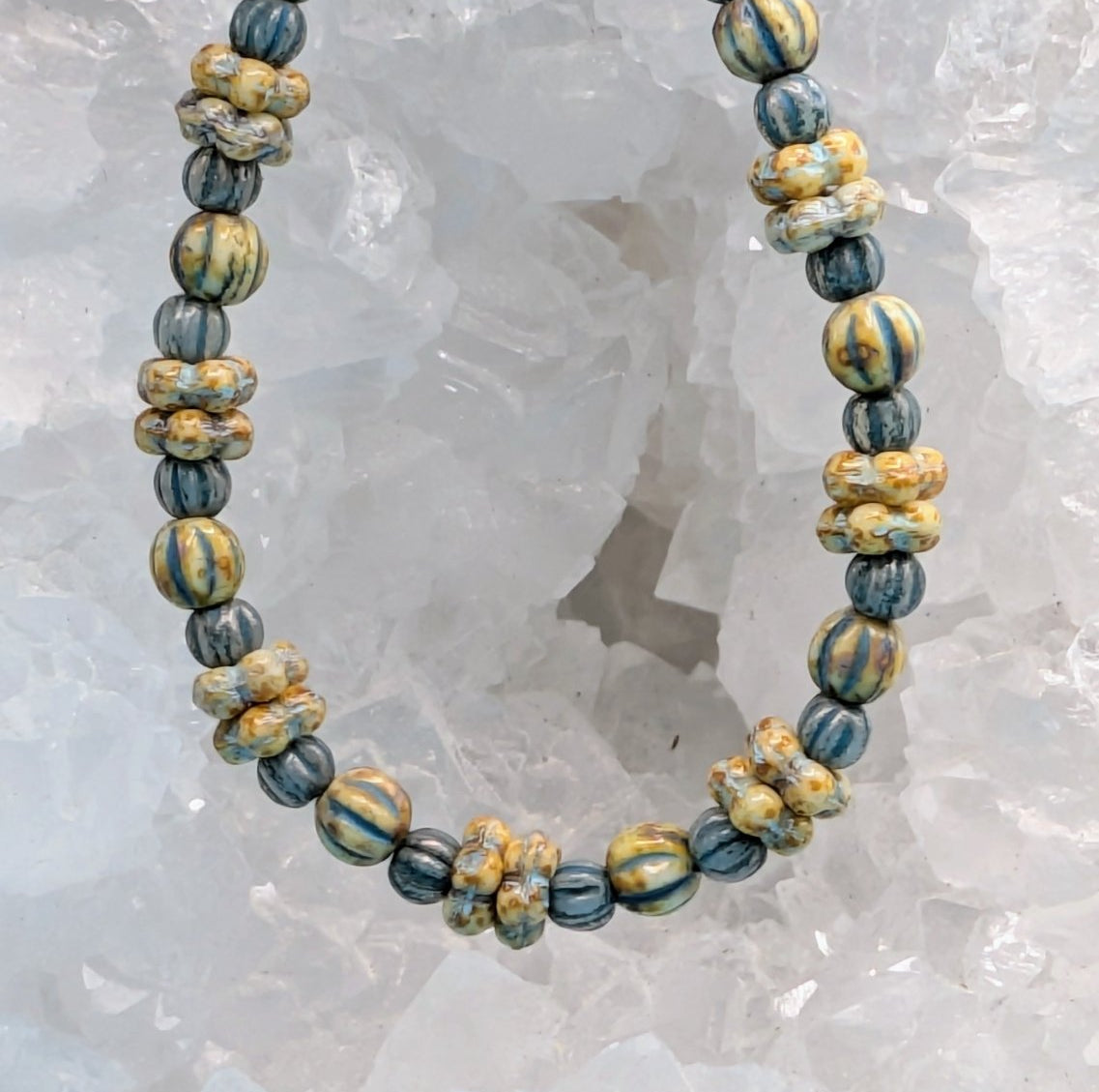 Yellow and Turquoise necklace - Neqromance
