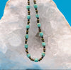 Turquoise barrel bead necklace - Neqromance