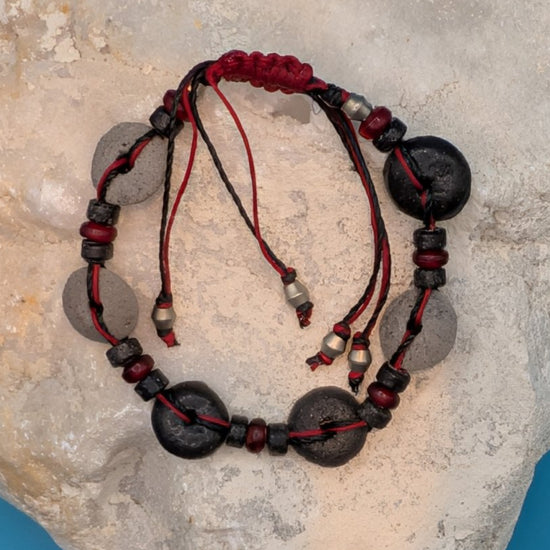 2 tone Black & Red Bracelet - Neqromance