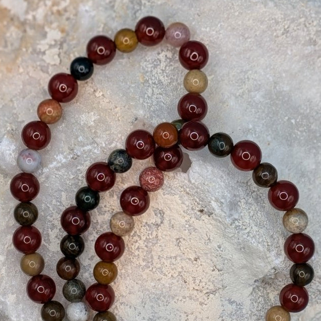 Carnelian and Indian Agate Necklace - Neqromance