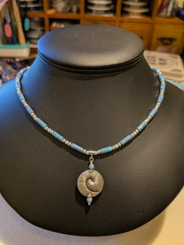 GLN4041 Blue Tube and Silver - Neqromance