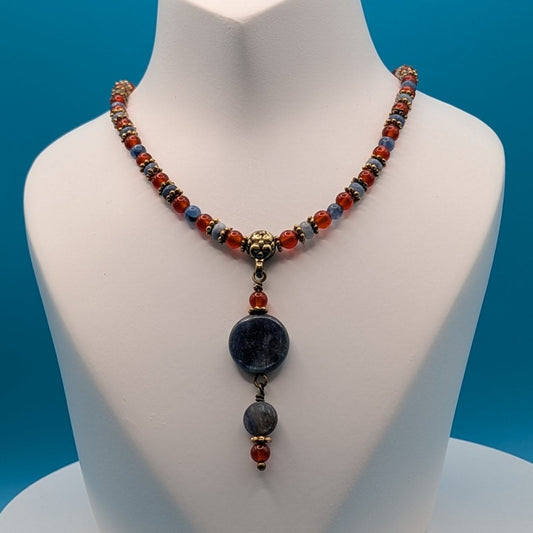 Indigo Flame Necklace - NEQromance