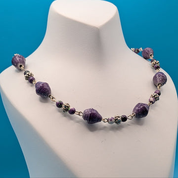 Purple Flower Garden Necklace - NEQromance